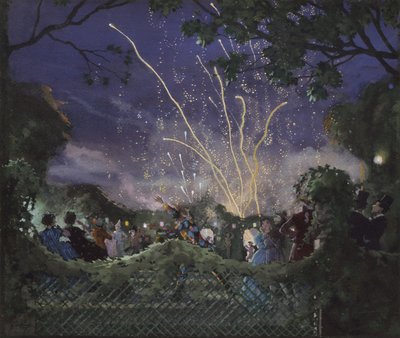 Feuerwerk von Konstantin Andreevic Somov